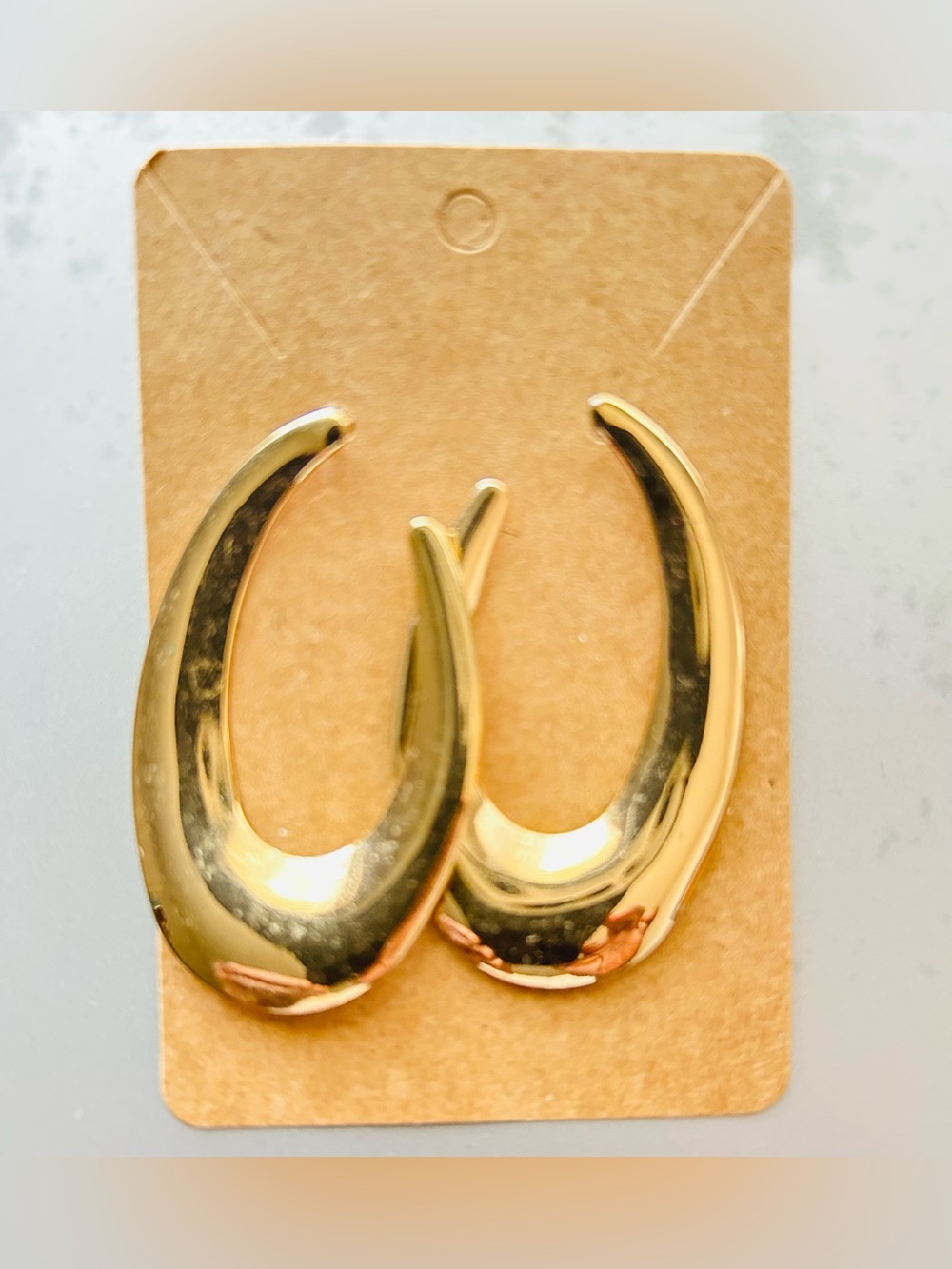 Homxi Gold Tone Hoop Earrings